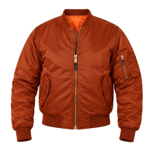 Men's Lightweight Flight Bomber <b>Jacket</b> Greek Wear Sorority Products Full Zip Utility Pocket Casual Wear - Product Image 1