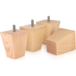 Solid Wood Square Furniture Legs Heavy Duty Modern Sofa Legs for Living Room Apartment Hotel and Office Decoration - Product Image 1