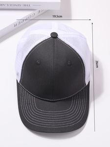 Full Mesh Trucker <b>Hat</b> for <b>Men</b> and Women Classic <b>Summer</b> Outdoor Fashion Style Lightweight Breathable Cap - Product Image 4