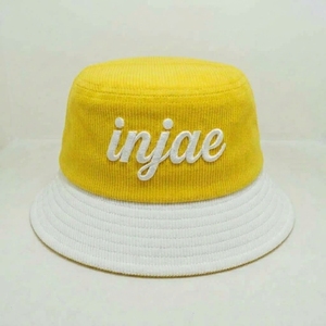 Chapeau Bob en Velours Côtelé Brodé Personnalisé OEM ODM Marque Privée Fabricant Grossiste Faible MOQ Articles de Coiffure - Product Image 1