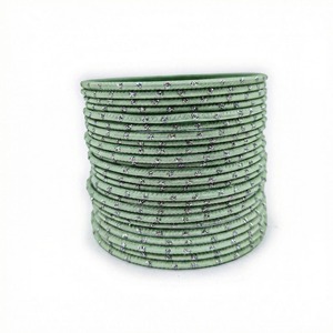 Conjunto de brazaletes de metal verde menta, joyería clásica de moda para mujer, pulseras de regalo - Product Image 3