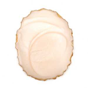 Square Resin <b>Coasters</b> with <b>Gold</b> Edges Handmade Modern Glam Table Mats 350mm Diameter 5mm Thick - Product Image 5
