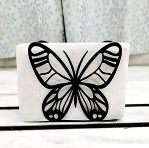 Distributeur de serviettes en fer forgé en forme de papillon pour table, accessoires de table artisanaux - Product Image 1