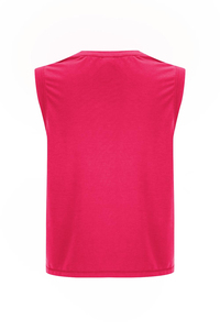 Camiseta sin mangas ajustada para mujer, informal, deportiva, de color sólido, transpirable, para entrenamiento, ropa deportiva de verano - Product Image 5