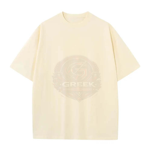 T-shirts surdimensionnés pour hommes en mélange de coton de haute qualité, coupe ample, vêtements décontractés streetwear, respirants, séchage rapide, logo personnalisé sur le devant - Product Image 6