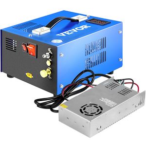 Compresor de aire portátil PCP de 4500PSI, 12V CC/110V CA, ventilador integrado de parada manual para deportes de Paintball, adaptador de corriente externo incluido - Product Image 1