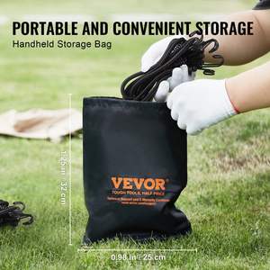 ชุดสายบันจี้จัมสีดำสำหรับงานหนักขนาด32นิ้ว12ชิ้นพร้อมตะขอสายรัด8มม. - Product Image 6