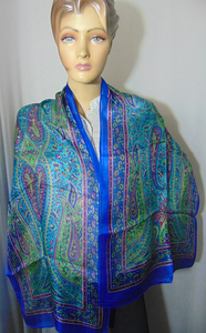 Elegante Bufanda de Seda 100% con Estampado Digital para Mujer, Accesorio de Moda Multifuncional para Todas las Temporadas - Product Image 4