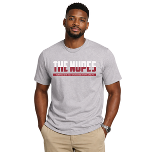 Kappa Alpha Psi The Nupes DriFit T-shirt à manches courtes gris chiné, vêtement de fraternité grecque avec coupe athlétique et évacuation de l'humidité - Product Image 1