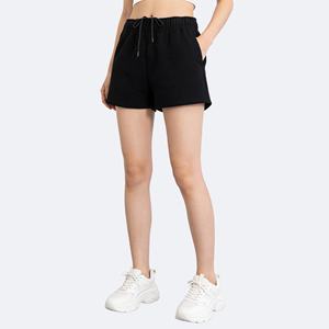 Shorts en tissu éponge à motif pour femme, taille mi-haute, taille élastique, coupe régulière, respirant, séchage rapide, écologique, style décontracté, rose - Product Image 5