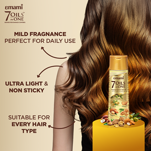 Aceite Capilar Emami 7 Aceites en Uno para Control de Daños |   Mezcla nutritiva de 7 aceites naturales |   Reduce la Caída del Cabello en Hasta un 96% - Product Image 2