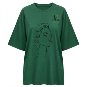 Camiseta Extra Grande para Mujer con Logotipo Personalizado, Ropa Urbana de Primera Calidad con Talla OEM, Fabricación en Fábrica con Marca Privada - Product Image 1