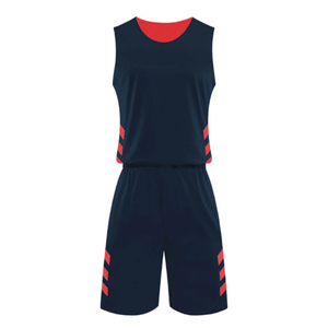 Uniforme de Baloncesto Azul Marino Personalizado Unisex, Conjunto de Camiseta y Pantalones Cortos Deportivos Transpirables con Estampado, Nombre y Número del Equipo Personalizados - Product Image 2