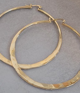 Boucles d'oreilles en laiton de qualité export, finition lisse, prix d'usine en gros, pour l'artisanat métallique - Product Image 5