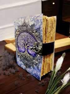 Journal <b>with</b> <b>Lock</b> Clasp Antique Handmade Deckle Edge Vintage Paper Leather Bound Journal - Product Image 4