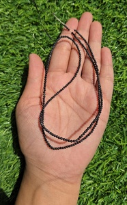 2 MM Grey Moissanite Faceted Round Beads Hand Made Faceted Cut making For Jewelry - Product Image 6