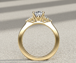 Anillo de Compromiso con Diamante Cultivado en Laboratorio Stonewels, Anillo de Novia de Lujo con Racimo de Piedras Multilaterales en Oro, para Proveedor Mayorista Certificado - Product Image 3