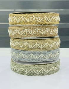 Premium Beaded <b>Sequin</b> Floral Lace Trim Wholesale 2 To 2 7 8 Inch Wide Garment Decoration Factory Direct Bulk Order For Designers - Product Image 1