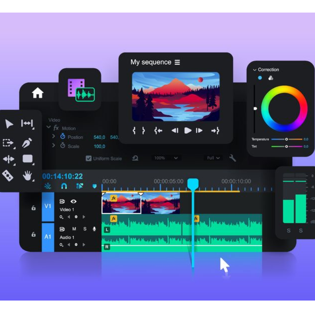 Professional AI Video Editor Development HD 4K Video Editing Auto Effects Background Removal AI Powered Content Creation