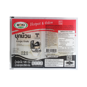 MOKI Shirataki Konjac Knot 120g Riche en fibres alimentaires Sans gras Sans sel Sans gluten - Product Image 1