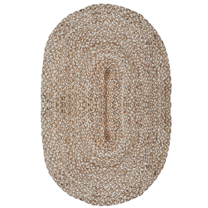 Alfombra Decorativa NYKO MART JR-02E, Hecha a Mano, de Yute Trenzado Natural, Ecológica, Antideslizante, Ovalada, de Pelo Corto, Estilo Boho, Rústico, para Decoración del Hogar - Product Image 6