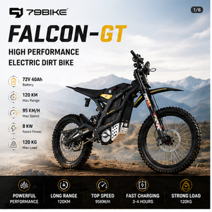 Motocicleta Todoterreno Eléctrica 79BIKE Falcon GT de Alta Velocidad, 16.8KW, Largo Alcance 120KM, Motor sin Escobillas de Alto Rendimiento - Product Image 1