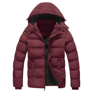 Wholesale Custom Blank Men Puffer Jacket Stand Collar Heavyweight <b>Padded</b> Winter Bubble <b>Coat</b> - Product Image 1