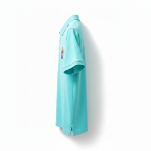 เสื้อเชิ้ตผู้ชายลำลองปักลายพิมพ์ลายกีฬา แขนสั้น ติดกระดุม สีตัดกัน ผ้าถัก 100% คอตตอน กันยับ มีกระเป๋า ไซส์พลัส - Product Image 5
