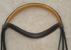 Qualité supérieure Logo personnalisé en forme de licou en cuir durable Type de bride occidentale Formation Équitation Podded Rein Horse Equipment - Product Image 3