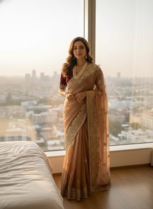 Ethnic Wear <b>Saree</b> Traditional <b>Saree</b> Designer Collection Womens Fashion <b>Saree</b> Diamond Touch <b>Saree</b> Elegant Aura <b>Saree</b> - Product Image 6