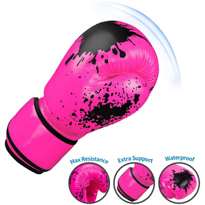 Gants de boxe sportifs haut de gamme - Équipement de sparring à rembourrage multicouche pour l'entraînement professionnel - Product Image 1