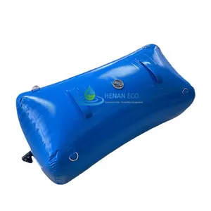 Popular collapsible inflatable pillow water tank storage with flexible tarpaulin PVC material