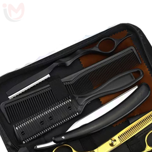 Ensemble de ciseaux de coiffeur professionnels en acier inoxydable, ciseaux de coupe de cheveux, kit d'outils de coiffure pour salon - Product Image 2