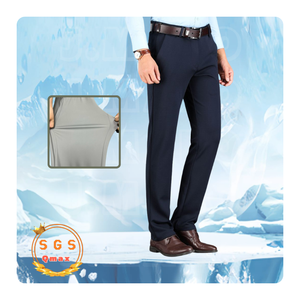 Pantalones ligeros de Spandex para hombre para trabajo de negocios - Product Image 2