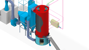Calentador de Aceite Térmico de Biomasa 18 Millones Kcal/h |   Calentador de Agua Industrial con Tubo de Vapor, Sistema de Control PLC, Alta Presión, 300°C - Product Image 3