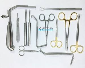 Juego de Instrumentos Quirúrgicos para Aumento de Mentón, 13 Piezas, Herramientas de Cirugía Plástica, Acero Inoxidable, Dispositivo Médico Reutilizable - Product Image 1
