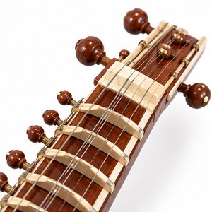 Sitar Eléctrico Profesional de Viaje de 44 Pulgadas, Instrumento Musical de Cuerdas Clásico Tradicional Indio para Actuaciones en Escenario - Product Image 4