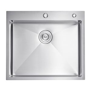 Lavello da cucina a incasso da 25 pollici in acciaio inossidabile 304 con vasca singola e valvola in ottone, stile Farmhouse - Product Image 4