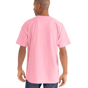 เสื้อยืดสีชมพูอ่อนเนื้อหนา - คอกลม แบบเรียบง่าย สวมใส่สบาย แขนสั้น ทรงปกติ สำหรับผู้ชาย คุณภาพดี - Product Image 2