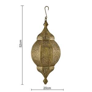 Vintage Hanging Pendant Lamp for Home <b>Decor</b> Cutwork <b>Ceiling</b> Light Fixture for Living Room Bedroom Dining Room - Product Image 2