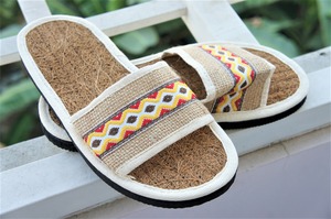 Sustainable Coconut Fiber Sandals Casual Lightweight <b>Slippers</b> for Travel and Resort - Product Image 3