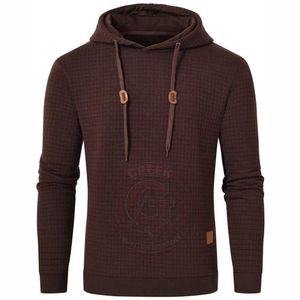 Sweat-shirt à capuche en coton lavé pour homme, coupe ample, avec poignets en tricot côtelé, pour un style de vie quotidien et les activités de plein air - Product Image 1