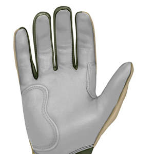 Beige Leather Batting Gloves Right Hand <b>Pull</b> On Closure Durable Training Glove Unisex Adult - Product Image 5