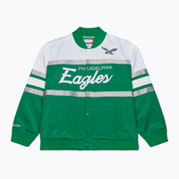 Vestes universitaires réversibles chauffantes et respirantes personnalisables en satin brodé Eagle Philadelphia pour l'hiver, unisexes