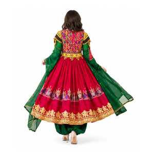 Premium Quality Afghan Long Sleeves Maxi Style Afghan Kuchi Dresses In Low Price Low Moq <b>Top</b> Trending Afghan Kuchi Dress - Product Image 5