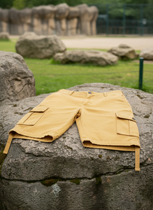 กางเกงขาสั้นคาร์โก้ผู้ชายสำหรับฤดูร้อน กางเกงขาสั้นคาร์โก้ลำลองสไตล์ไฮสตรีทเหนือเข่า ผ้าฝ้าย กางเกงขาสั้นซาฟารีสำหรับผู้ชาย - Product Image 6