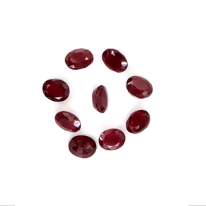 Rubis naturels de Bangkok, ovales calibrés 3x4mm, pierres précieuses facettées naturelles, prêtes à l'emploi pour la création de bijoux - Product Image 3