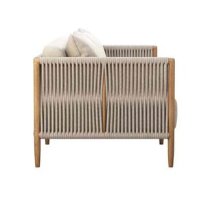 Ensemble de canapés d'extérieur modernes Waro en bois massif, 4 places, avec coussins, pour conversation en jardin, entrepôt - Product Image 4
