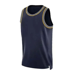 Camiseta de Baloncesto Personalizada Transpirable, Sin Mangas, de Secado Rápido, Tejido de Malla, Ropa Deportiva para Adultos, Uniforme de Entrenamiento para Equipos, Tallas Grandes - Product Image 5