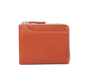 [ราคาดีที่สุด] กระเป๋าสตางค์หนังแท้ Castello แบบมินิมอล RFID ป้องกันการโจรกรรมข้อมูล รูปทรงตัว L ขนาดเล็ก สำหรับทุกเพศ พร้อมซิป สีเขียวมะกอก ส้ม เขียว - Product Image 1